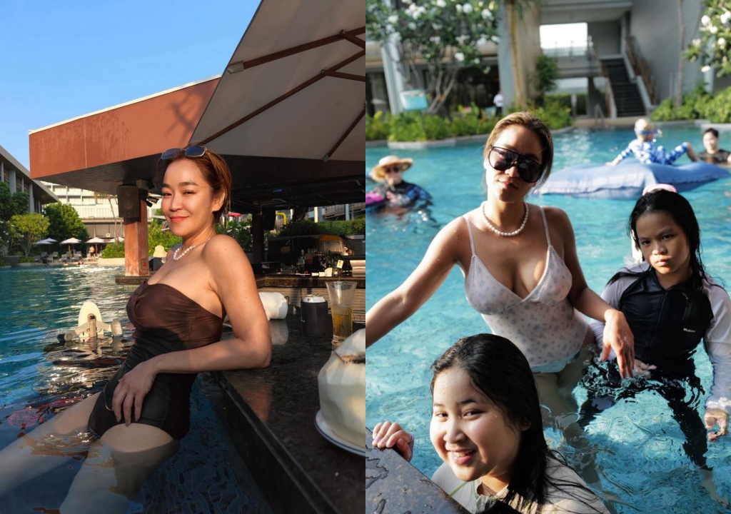 "เปิ้ล นาคร" โพสต์รูป "จูน กษมา" แคปชั่นแอบเครียด "ผัวเผลอแล้วเป็นแบบนี้"